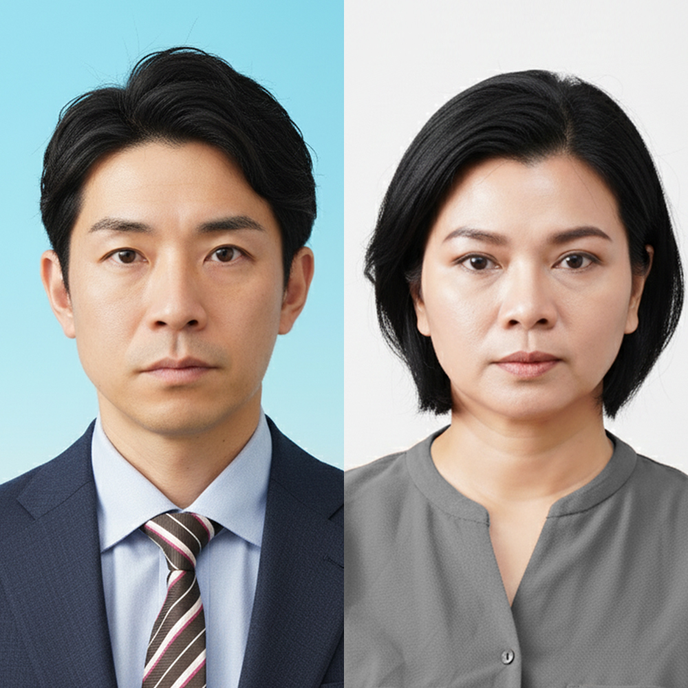 撮影プラン証明写真｜就職活動用証明写真・各種証明写真｜東京都八王子市にあるフォトスタジオ｜記念写真・古い写真の修整・修復・復元は写真館桃屋美術へ